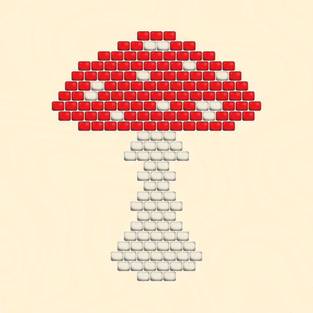 Amanita Muscaria beading pattern thumbnail