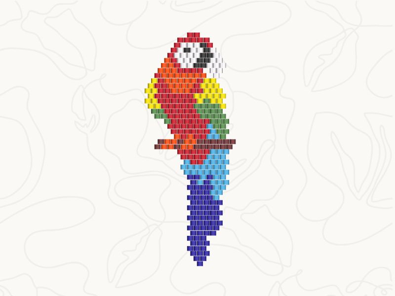 Parrot beading pattern thumbnail