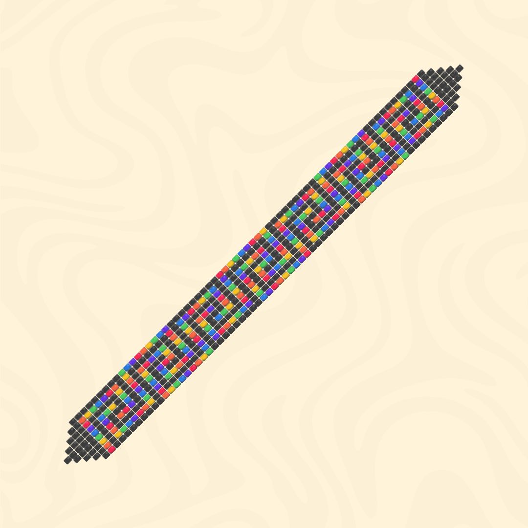 Rainbow Snake beading pattern thumbnail