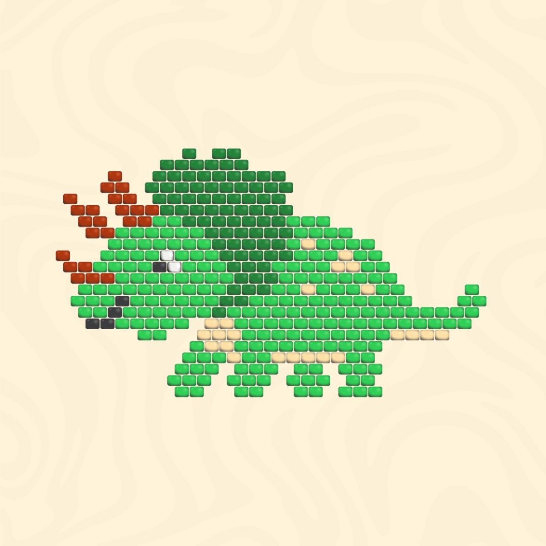 Triceratops beading pattern thumbnail
